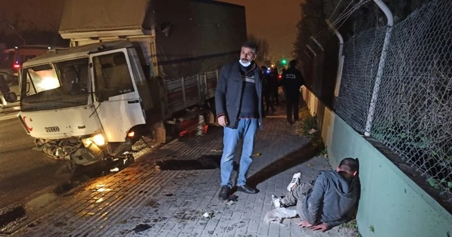 Kardeşinden çaldığı kamyonla dehşet saçtı