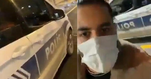 Polis otomobiliyle tur atan şahısla ilgili işlem başlatıldı