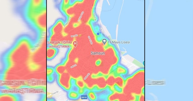 Samsun&#039;da yeşil renk hakim olmaya başladı