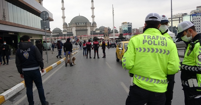 Taksim’de helikopter destekli huzur uygulaması gerçekleştirildi