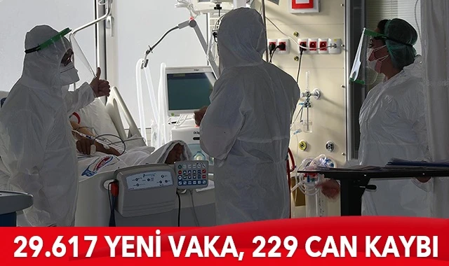 Türkiye’de koronavirüste son durum: 29.617 yeni vaka, 229 can kaybı