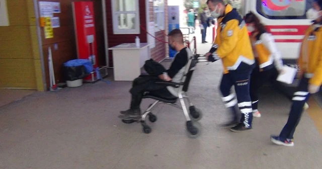 Üçüncü kattan birinci katta düştü