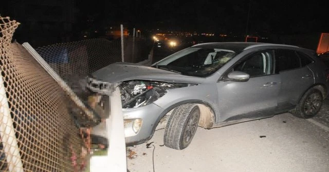 Yola çıkan koyunlar zincirleme kazaya neden oldu