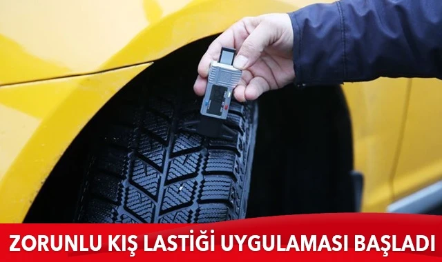 Zorunlu kış lastiği uygulaması başladı