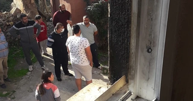 Çocuklarının evine molotofkokteyli atıp yangın çıkardı