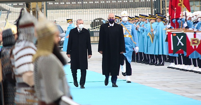 Cumhurbaşkanı Erdoğan, Arnavutluk Başbakanını resmi törenle karşıladı