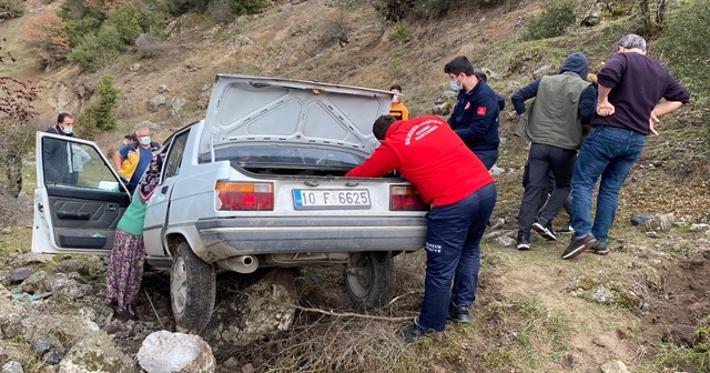 Domuz avlarken otomobili şarampole düşen adam öldü