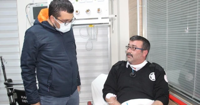 Hastanede güvenlik görevlisi bıçaklandı