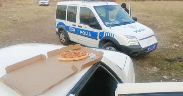 Hırsızların 'pizza' keyfi kısa sürdü