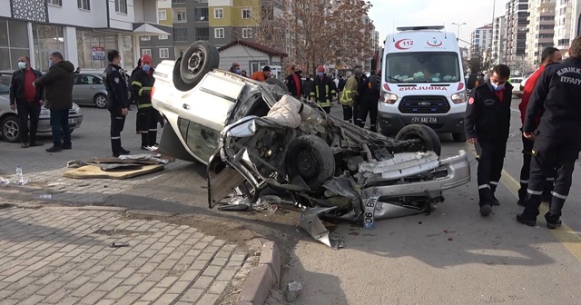 Kırıkkale’de feci kaza: Ciple çarpışan otomobil 50 metre sürüklendi