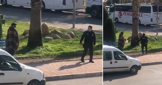 Polis memurundan içleri ısıtan davranış