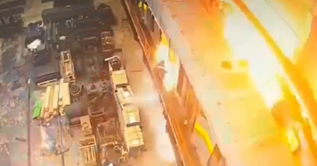 Rusya&#039;da tamiri devam eden tren vagonunda patlama!