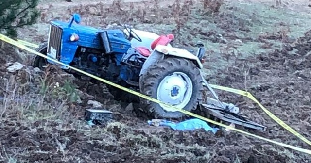 Takla atan traktörden fırlayan sürücü hayatını kaybetti