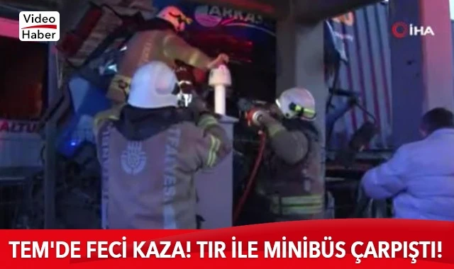 TEM'de feci kaza!