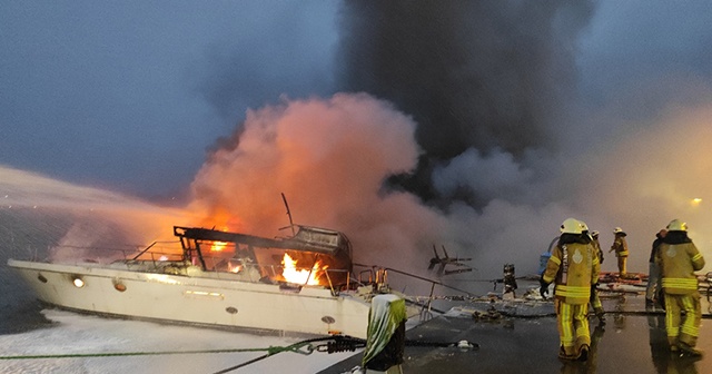 Bebek Sahili&#039;ndeki yat yangının sebebi trafo patlaması çıktı