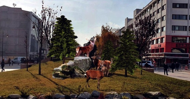 Bolu Belediyesi boz ayı heykelinden vazgeçti, geyik heykeli dikecek