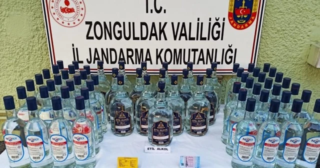 Ehliyeti ve basın kartı sahte olan şahıs 80 litre alkolle yakalandı