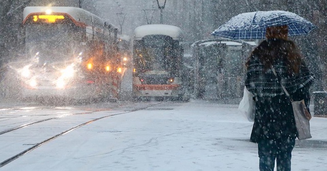 İstanbul&#039;da beklenen kar yağışı başladı