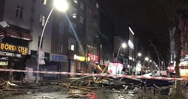 İstanbul'daki fırtınada 3 kişi yaralandı