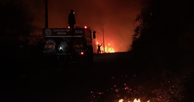 Kastamonu&#039;da orman yangını mahalleye sıçradı