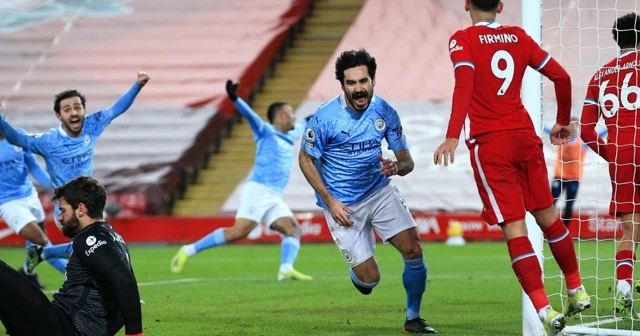 Manchester City deplasmanda Liverpool'u 4-1 mağlup etti