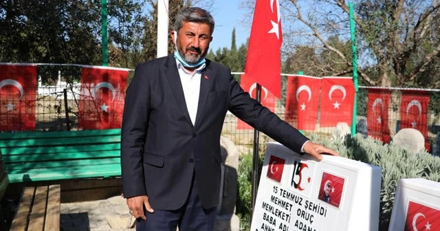 Mezarlara saldıranların yakalanması şehit babasını sevindirdi