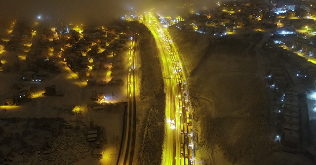 TEM 1,5 saat sonra trafiğe açıldı