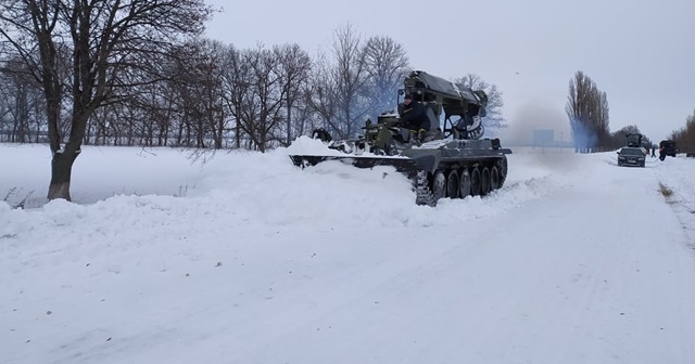 Ukrayna’da devam eden kar yağışı 64 yerleşim yeri elektriksiz kaldı