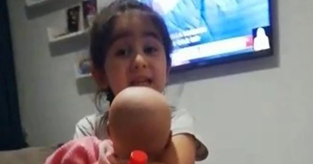 4 yaşındaki Nur’dan “maske” tepkisi