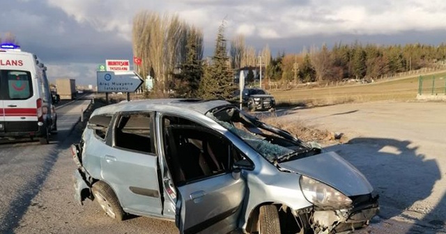 Aracıyla takla atan sürücü hayatını kaybetti