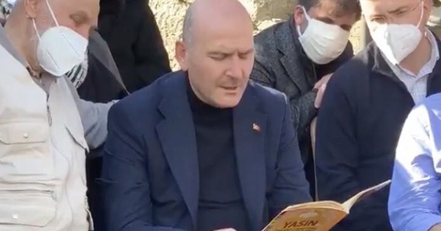 Bakan Soylu annesi Servet Soylu için Kur&#039;an okudu