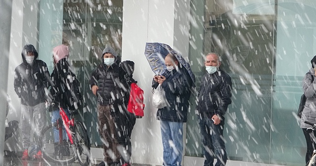 Çanakkale’de kar yağışı başladı