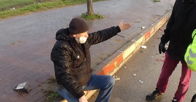 Çarptı metrelerce sürükledi kaldırıma fırlattı