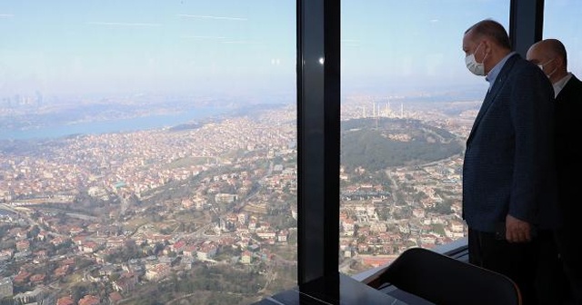 Cumhurbaşkanı Erdoğan Çamlıca Kulesi&#039;ni inceledi