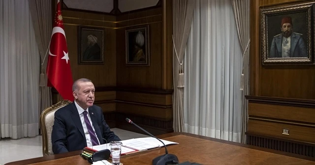 Cumhurbaşkanı Erdoğan, Macron ile görüştü