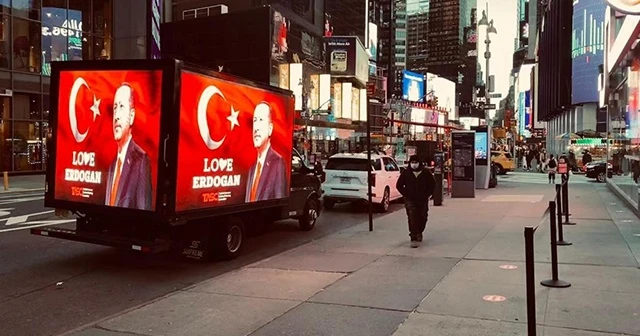 Erdoğan sevgisi Times Meydanı'nda