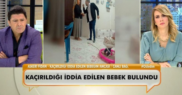 Kaçırıldığı iddia edilen bebeğin amcası canlı yayında konuştu