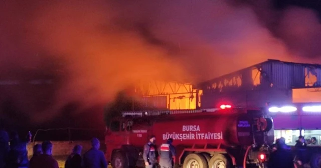 Karton fabrikası küle döndü