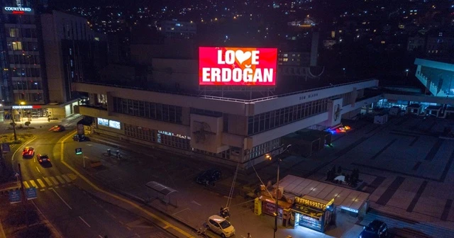 Saraybosna'dan "Love Erdoğan" mesajı