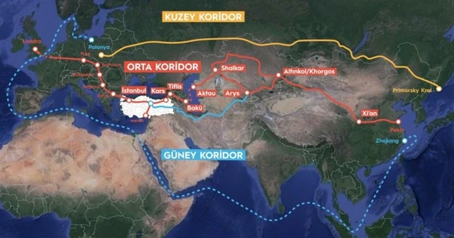 Süveyş Kanalına alternatif en uygun taşıma rotası “Orta Koridor”