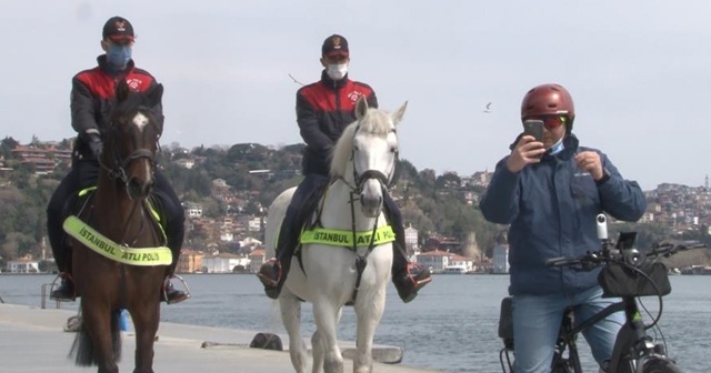 Bebek sahilinde şaşırtan görüntüler yaşandı, turistler telefonlarına sarıldı