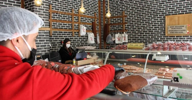 Bu kasapta her şey şehit ailelerine ücretsiz