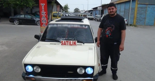 Dirftli evlilik teklifi gelin arabasını satılığa çıkarttı