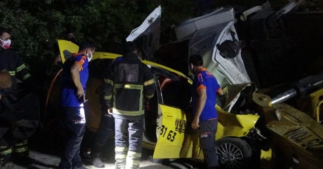 Hatay’da freni boşalan vinç dehşet saçtı