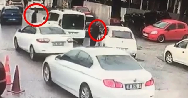 Kadın sürücü çalınan aracının peşinden metrelerce böyle koştu