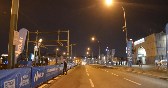 N Kolay İstanbul Yarı Maratonu için yollar kapatıldı