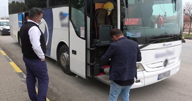 Otobüste korona virüs paniği: Riskli şoför sefer sırasında yakalandı