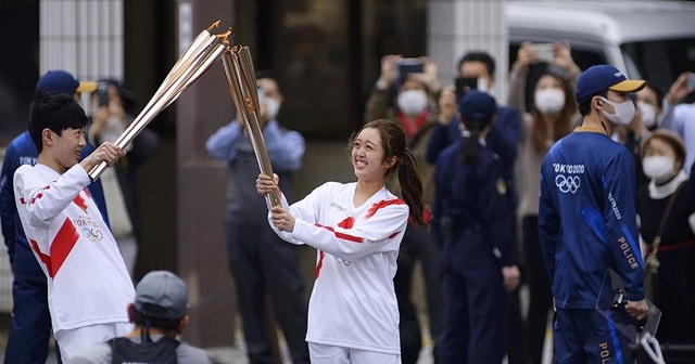 Tokyo Olimpiyatları meşale turunun Osaka ayağına Kovid-19 engeli
