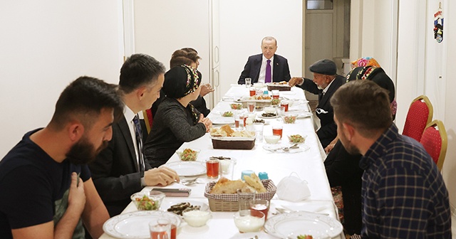 Cumhurbaşkanı Erdoğan, çiftçi aile ile iftar yaptı