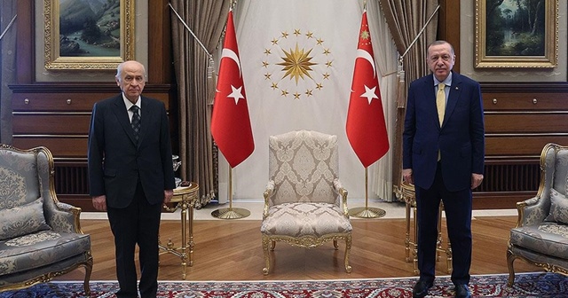 Cumhurbaşkanı Erdoğan, Devlet Bahçeli ile görüştü